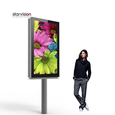 1152X1728mm 850w/sqm Outdoor Led Advertising Screen P3 Pole Mounted Digital Signage
